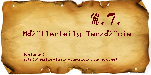 Müllerleily Tarzícia névjegykártya